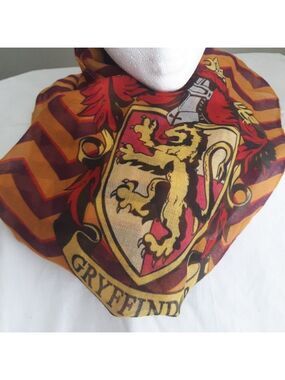 HARRY Potter Gryffindor House Hogwarts Lightweight Infinity Scarf Stripes